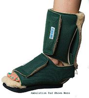 Leeder Ankle Contracture Boot, Regular, Fleece, Without Ambulation Pad for Contracture Management, Positioning, and Pressure Reduction