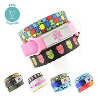 3 Pack Kid's Medical Alert Bracelets | Children's Medical ID Bracelets | Free Engraving | Adjustable | Value Pack (3 Bracelets) | Puzzle & Hoot