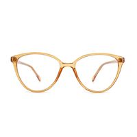 O-Q CLUB Fashion Cat Eye Blue Light Blocking Glasses UV Filter Computer Glasses for Men Women(Transparent Yellow)