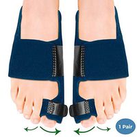 Bunion Corrector KarmaRebirth Bunion Splint Adjustable Bunion Relief Brace,Big Toe Straightener Brace Corrector Hammer Toes Splints for Hallux Valgus Toe Joint Pain Relief for Men and Women(Blue)