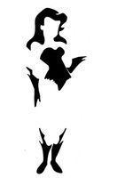 DC COMICS BATMAN VILLIAN POISON IVY CARTOON VERSION VINYL STICKERS SYMBOL 5.5" DECORATIVE DIE CUT DECAL FOR CARS TABLETS LAPTOPS SKATEBOARD - BLACK COLOR