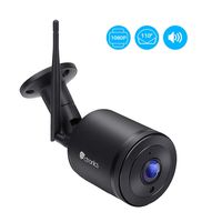 Ctronics Security Camera Outdoor, 1080P WiFi IP Surveillance Camera, Wireless Bullet Camera with 110° Wide View, Two-Way Audio, Instant Notification of Motion Detection, 98ft Night Vision, Black