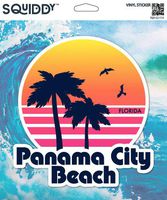 Squiddy Panama City Beach Florida - Vinyl Sticker for Car, Laptop, Notebook (5" high)