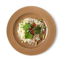 AXZHYX Bowl Plate European Steak Plate/Western Thread Pasta Dish/disc/Home Dish/Dessert Fruit Flat Plate/Ceramic Plate Hotel Tableware Home Noodles Boiled Fish Soup Bowl (Color : 222.5cm)