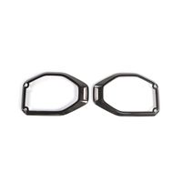 YiXunTen for 2018+ Jeep Wrangler JL Carbon Fiber Grain ABS Car Interior Roof Speaker Cover Frame Decor Sticker Decal Trim