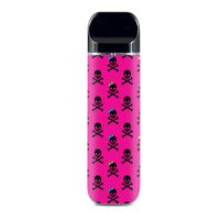 IT'S A SKIN Decal Vinyl Wrap for Smok Novo Pod System Vape Sticker Sleeve/Girl Bow Skulls Feminine Pink