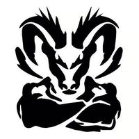 CCI Dodge Tough Ram Decal Vinyl Sticker|Cars Trucks Vans Walls Laptop| Black |5.5 x 4.75 in|CCI1508