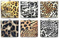 Leatherette Animal Print. Cigarette Case. Holds king size. Holds 20 cigarettes. One case with this order.