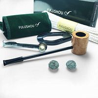 FULUSHOU Mediterranean Briar Wood Tobacco Pipe, Fine Popeye Tobacco Pipe 1