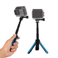 Selfie Stick Extendable Tripod for Gopro,SH SHIHONG Mini Telescopic Handheld Pole Monopod for Gopro Shorty GeekPro/GoPro HD Hero 7 6 5 4 3+ 3 2 1, SJCAM SJ4000 SJ5000 and Most Action Camera(Blue)