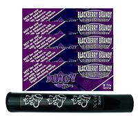 Herb Airtight Tube Pocket Protector with Juicy Jay's BlackBerry Brandy 1.25 Flavored Hemp Rolling Papers 5 Count DC Crafts Nation- Ganesha