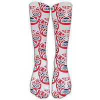 NavyLife Men's Premium Quality Luchador Fighter Red Mask Fitness Novelty Crew Athletic Socks Knee High Sock