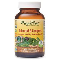 MegaFood, Balanced B Complex, Promotes Healthy Energy Levels, Multivitamin Dietary Supplement, Gluten Free, Vegan, 30 Tablets (30 Servings)