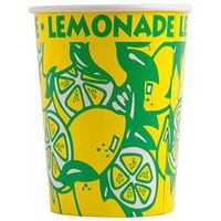 Perfect Stix LCL32-40 Squat Paper Lemonade Cup with Lids, 32 oz. (Pack 40 Cups, Straws and Lids) (Pack of 40)