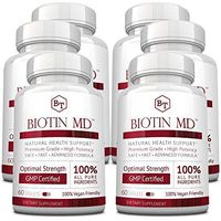 Biotin MD – Extra Strength Pure Biotin 10,000mcg for Improved Hair, Skin and Nail Health; 360 Vegan Tablets; Made in USA