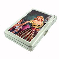 Vintage Retro Sexy Bridesmaid Party Cigarette Case with Built In Lighter Pin Up Girl-173