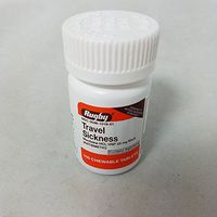 Travel Sickness Chewables 25MG 100 Count per Bottle (9 Pack)