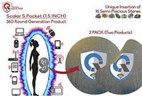 2Pack SP Plus: EMF Protection Tesla Technology Emf Protector. Geopathic Stress Zone Protection.Gold International Award as Radiation Protection EMF Shield, EMF Blocker 1.5 INCH (Black)