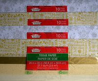 Holiday Christmas Wrapping Tissue Shimmer Sparkling Gold and Silver, 40 Sheets