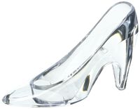 Darice Victoria Lynn Slipper Favor Clear Acrylic, 3.5 inches, 24 pieces