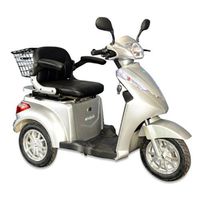 E-Wheels EW-38 3-Wheel 700W High Power Electric Mobility Scooter, Silver