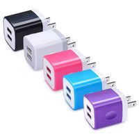 USB Wall Charger, Hootek 5-Pack 2.1A Dual Port USB Power Adapter Wall Charger Plug Charging Block Charger Bases Compatible with iPhone Xs Max/Xs/XR/X/8/7/6 Plus, Samsung, LG, Kindle, Oneplus 7 pro/7