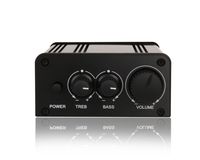 Mini Stereo Amplifier with Bass Knob for Car/Home Use