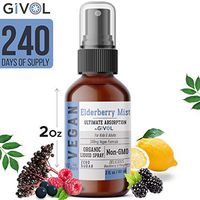 GIVOL (by Logic Remedy) Organic Elderberry Mist-Sambucus Nigra (Extra Strength) Liquid Extract for Kids & Adults - Immune Boost - High Flavonoid Levels - Vegan- Easy Absorption - Non-GMO - 2 oz
