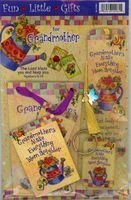 Grandmothers Make Everything Bloom Bookmark, Keychain, Magnet, Gift Bag Gift Set #12961