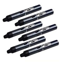 6 Pcs Detachable Build in Pipe - Advanced Idea Herb Tool Detachable (Black)