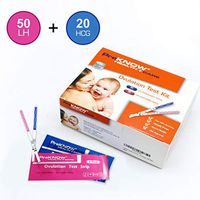 PreKnow 50 Ovulation Test Strips and 20 Pregnancy Test Strips Combo Kit (50 LH+ 20 HCG)