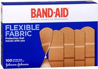 BAND-AID Flexible Fabric All One Size Adhesive Bandages 100 Each (Pack of 4)