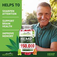 HEMPCLIFS Hemp Gummies 950,000 – Fruity Relaxing Hеmp Oil Gummies – Stress & Anxiety Relief – Effective Brain Support – with Omega 3, 6, 9 & Vitamin E, B – Promotes Good Sleep & Boosts Immunity