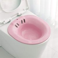 YLOVOW Standard Toilet seat Bath, ightweight Portable Travel Bidet Easy Clean - Fits onto Any Standard Toilet Seat,Pink