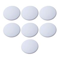 Strongest Wall Door Handle Stopper Set. 7 Pieces of White Silicone Door Knob, Round Wall Shield Cushion. Wall Protector for Door Handle. Guard Door Bumper Wall Protector Rubber. Self Adhesive