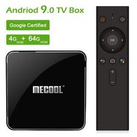 Mecool TV Box, KM3 Android 9.0 4K TV Box with Voice Remote.DDR4/4GB/64GB Google Certified Media Player Support 2.4G/5G WiFi and BT4.0 or Above