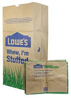 Lowe's 30 Gallon Heavy Duty Brown Paper Lawn and Refuse Bags for Home and Garden (10 Count)