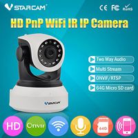 ENJOY-UNIQUE Onvif 2.0 720P IP Camera Wireless Wifi CCTV Camera HD Indoor Pan/Tilt IR CUT Night Vision With 64G Micro SD Card