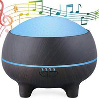 Ezonedeal Aromatherapy Essential Oil Diffuser with Bluetooth Speaker Fragrance Diffuser & Ultrasonic Cool Mist Room Humidifier with 7 Color LED Lights Changing and Waterless Auto Shut-Off Timing