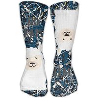 Unisex Cartoon Llama With No Drama Llama Funny Cute Novelty Cotton Socks