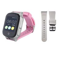 (Give Replaceable Strap) 3G GPS Watch for Kids Elderly,WiFi Phone Call, KKBear Real-time Tracking, Geo-Fence Touch Screen Camera SOS Alarm Anti-Lost GPS Tracker Suitable for Dementia Alzheimer's