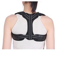 Back Corrector Correct Humpback Muscle Spasm Posture Clavicle Corrector Brace Strap Belt (L, Back)