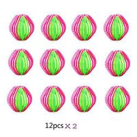 Asdomo 12 Pack Washing Balls, Reusable Dryer Balls Magic Hair Removal Plastic Laundry Balls Washer and Dryer Ball Remove Long Hair to Save Drying Time