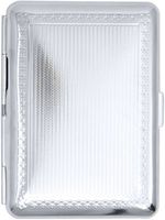 Silver Sun (14 Kings) Metal-Plated Elastic Bands Cigarette Case & Stash Box