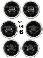 Yamaha NSIW280CWH3P Set of 6 Easy-to-install In-Ceiling 3-Wa