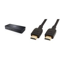 Dell USB 3.0 Ultra HD/4K Triple Display Docking Station (D3100) & AmazonBasics High-Speed 4K HDMI Cable, 6 Feet, 1-Pack