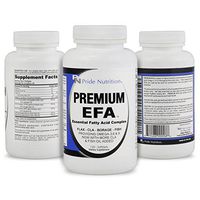#1 Burpless Fish Oil Omega 3 6 9 EFA with EPA DHA CLA GLA Flax & Borage- More Than Just Fish Oil- Premium EFA 120 Pills- Essential Fatty Acids Supplement for Weight Loss Heart Health & Joint Relief