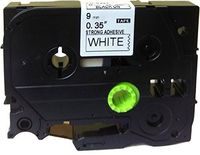 Extra Strenth Adhesive Black on White Label Tape Compatible for Brother TZ S221 TZe S221 9mm P-Touch 8m