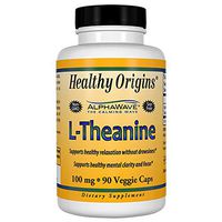 Healthy Origins L-Theanine (AlphaWave) 100 mg, 90 Veggie Caps