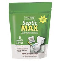 Harris Enzyme Septic Tank Treatment, 6-Month Powder Packet Supply